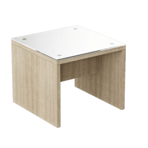 Ryker 24x24 End Table w/ Glass Top
